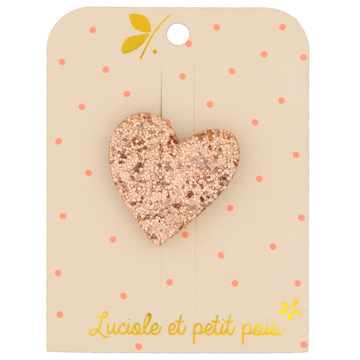Broche Vintage Coeur 3 En 1 - Lucite Blanc Cassé - Fermoir Argenté - Sans Marque